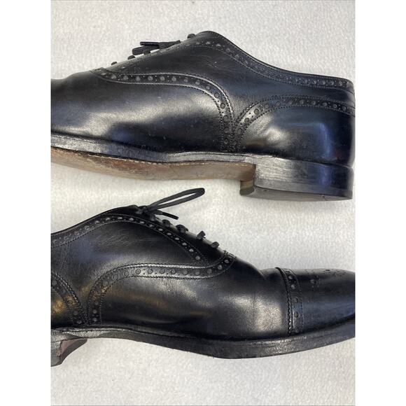 Vtg Church’s Diplomat Black Semi-Brogue Oxford 3-City London Paris NY 11.5 main image 8